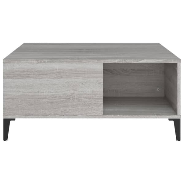 Soffbord grå sonoma 80x80x36,5 cm konstruerat trä