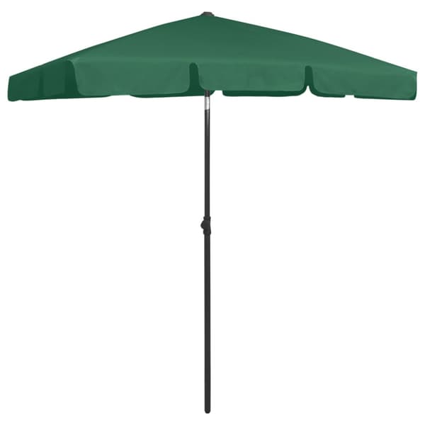 Strandparasoll grön 180x120 cm
