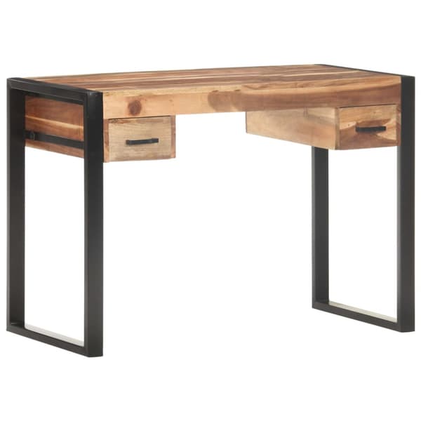 Skrivbord 110x50x76 cm massivt trä