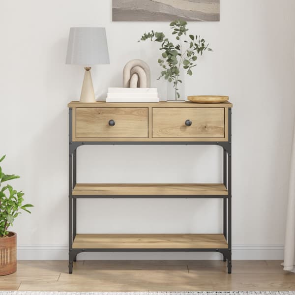 Konsolbord Artisan Ek 72,5 x 25 x 75 cm Konstruerat trä