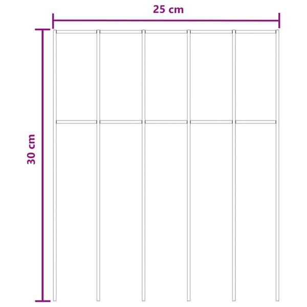 Trädgårdsstängselpanel 24 pcs Galvaniserat stål Silver