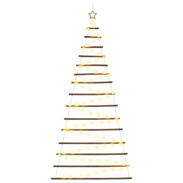 Hängande julgran 210 cm 130 LED-lampor Varmvit