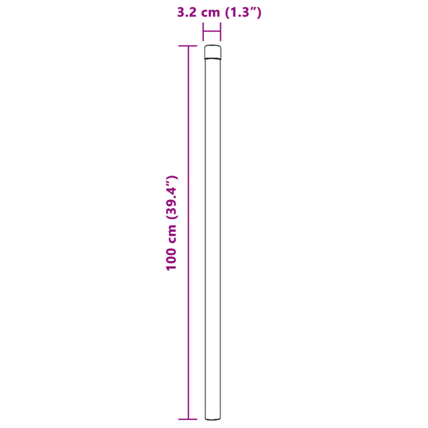 Stängselstolpe 12 pcs Grå 100 cm Pulverlackerad stål