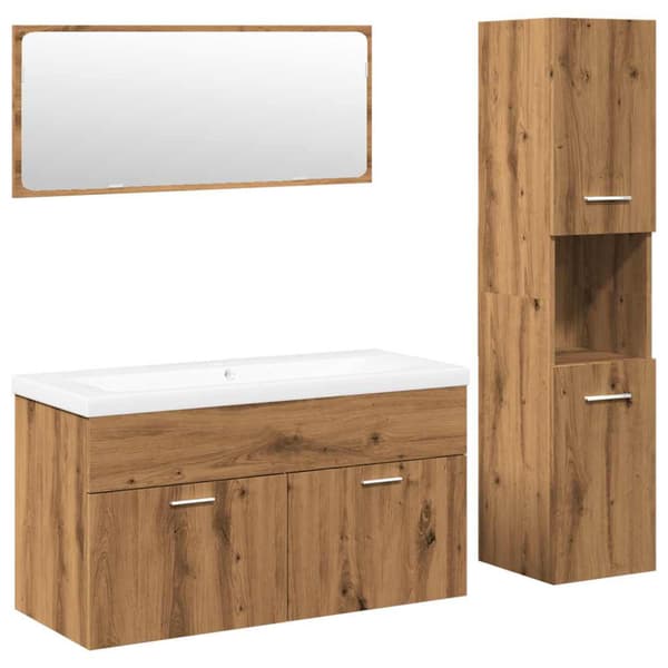 Badrumsmöbler set 4 delar artisan ek konstruerat trä