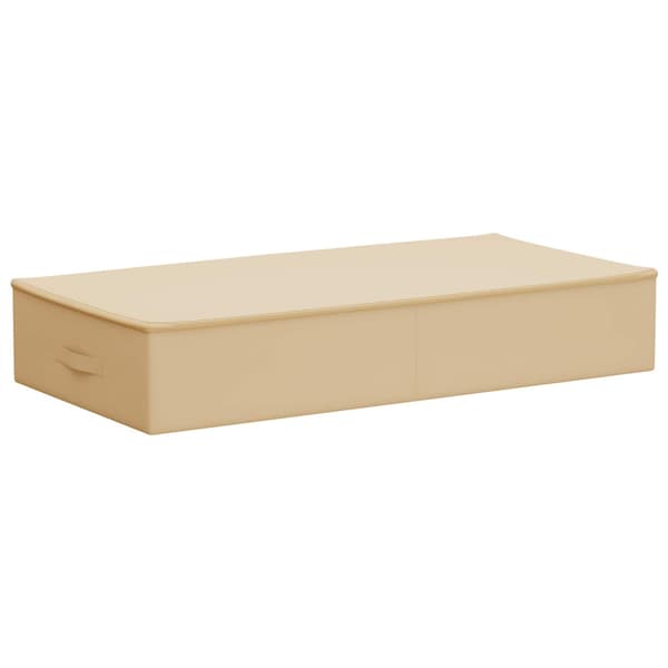 Förvaringslåda 2 pcs Gräddvit 90 x 48 x 15 cm Non-woven tyg