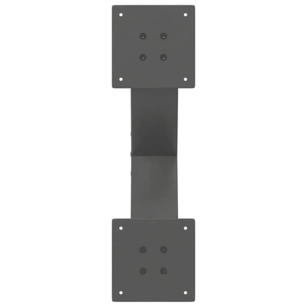 Soffbordsben X-formade 2 st antracit 50x(30-31) cm stål