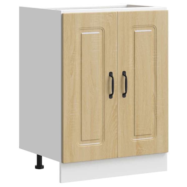 Diskbänk underskåp sonoma-ek 60x46x81,5 cm konstruerat trä