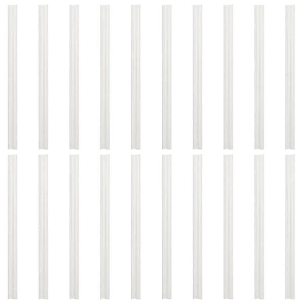 Insynsskydd för trädgården 10 st PVC 252,5x19 cm grå