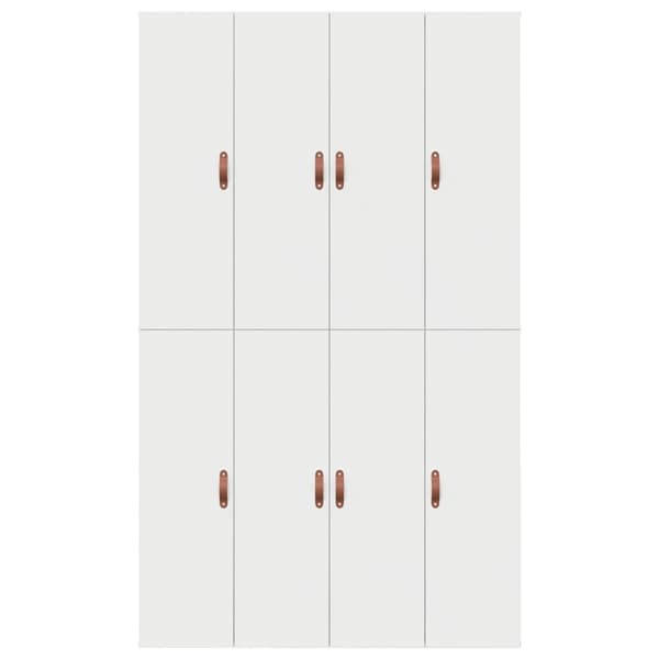Förvaringssängram med lagring Vit 120 x 190 cm Konstruerat trä
