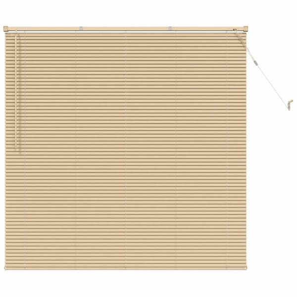 Persienn Ljusbrun med Mönster 150 x 150 cm 25 mm PVC