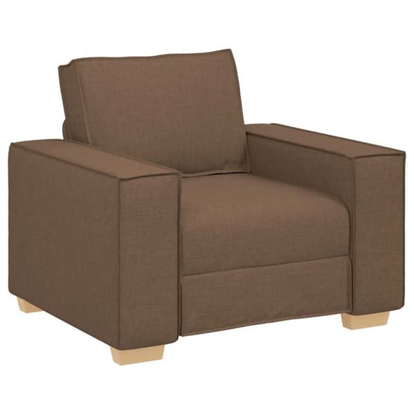 Soffa brun 100x78x84 cm tyg