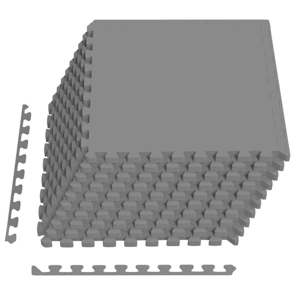 Golvmatta 50 pcs Grå 18 m² EVA-skum