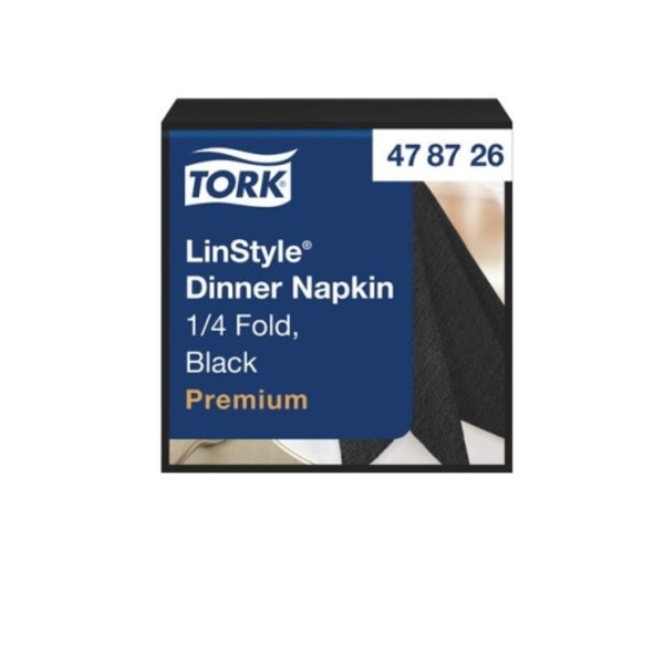 Servett TORK LinStyle svart39x39cm 50/fp