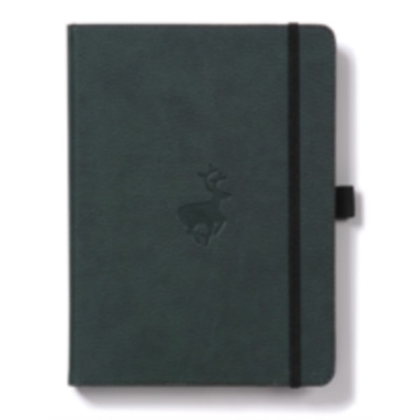 Dingbats A4+ Wildlife Green Deer Notebook - Lined