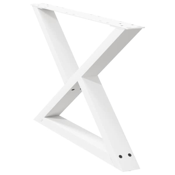 Soffbordsben 2 st vita 70x(42-43,3) cm stål