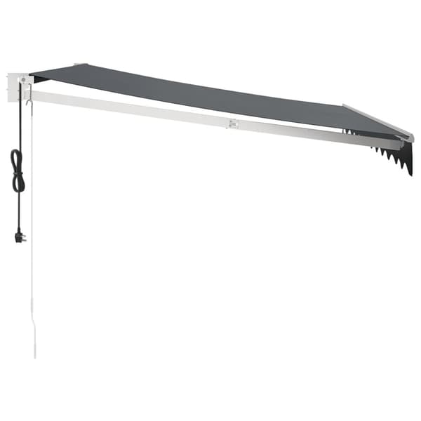 Automatisk infällbar markis antracit 3x2,5 m