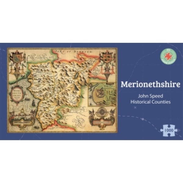 Merionethshire Historical 1610 Map 1000 Piece Puzzle (häftad, eng)