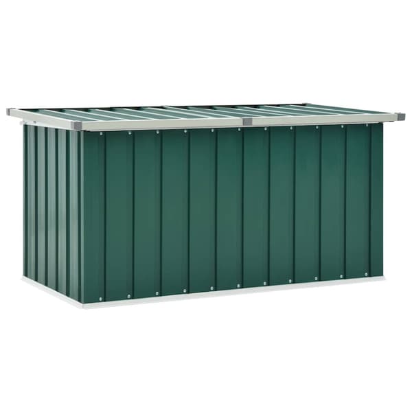 Förvaringslåda för trädgården grön 129x67x65 cm