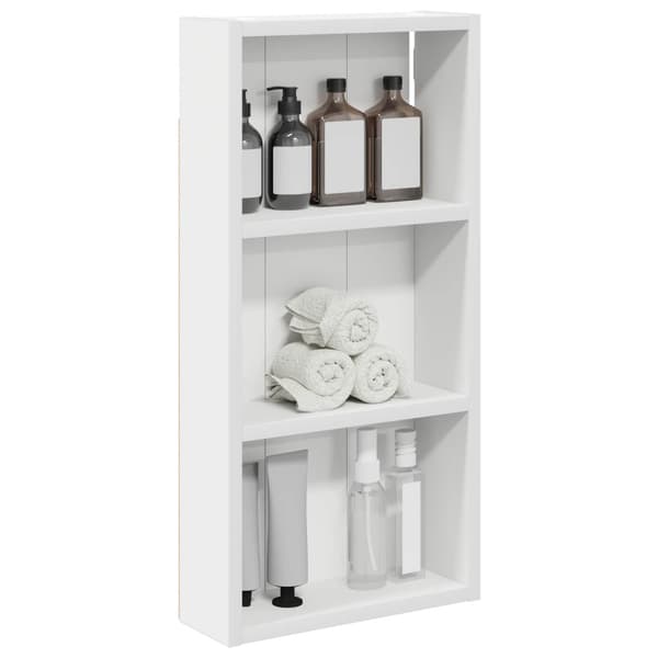 Badrumsväggskåp Vit 30 x 10 x 60,5 cm Konstruerat trä