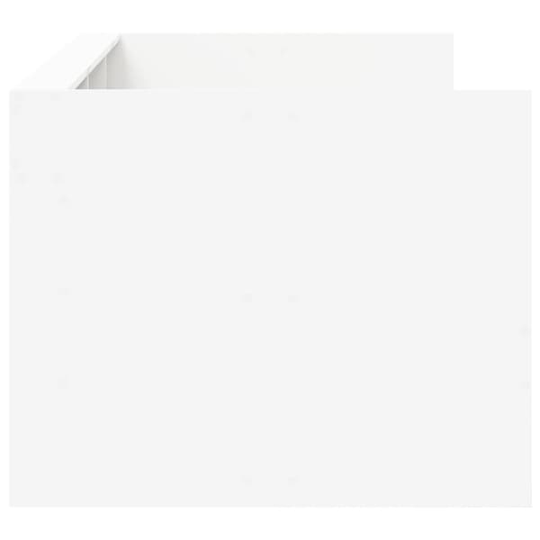 Sängram med förvaring Vit 80 x 200 cm Konstruerat trä