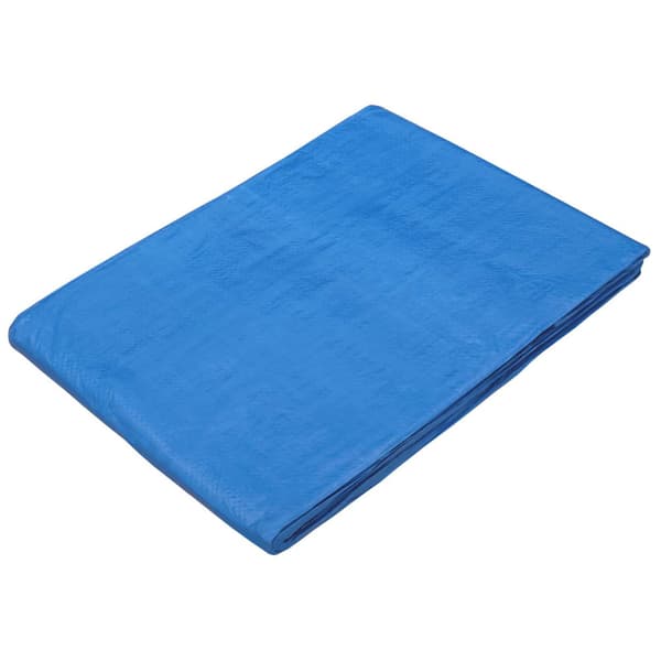 Tarpaulin med öglor Blå 3 x 6 m 90 gsm PE
