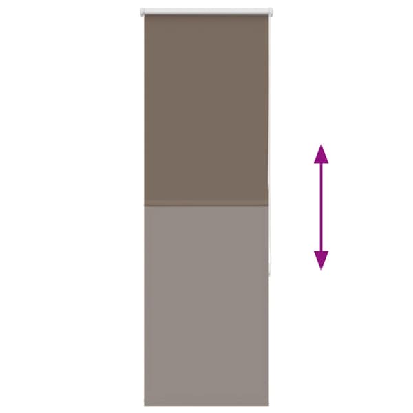 Mörkläggningsgardin kaffe 45x150 cm tyg bredd 40,7 cm polyester