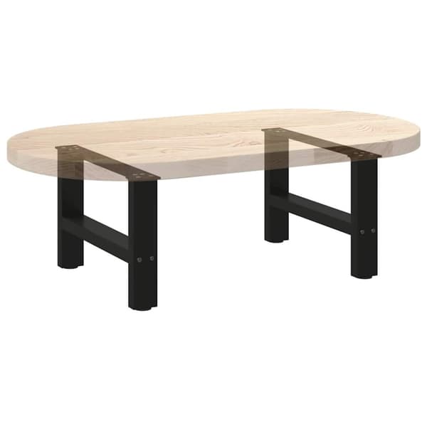 Soffbordsben svarta 2 st 50x(30-31) cm stål