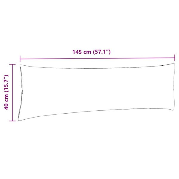 Sofakuddar 2 pcs Röd 145 x 40 cm tyg