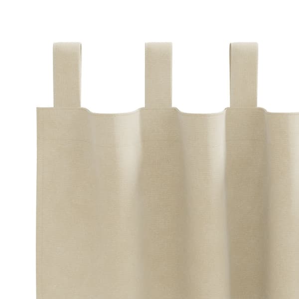 Mörkläggningsgardiner 2 pcs Kräm 140 x 140 cm Sammet