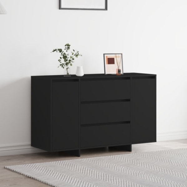 Sideboard Svart 120x41x75 cm Konstruerat trä