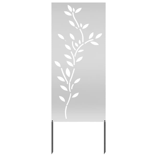 Trädgårds integritetsskärm Silver 50 x 140 cm Galvaniserat stål