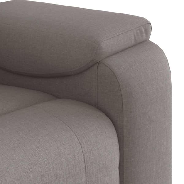 Reclinerfåtölj taupe tyg