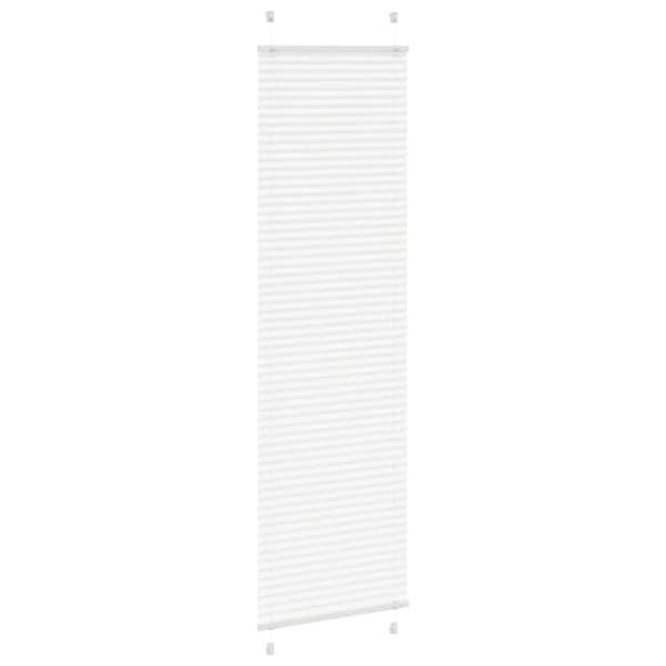 Plisserad persienn vit 60x200cm tyg bredd 59,4cm polyester