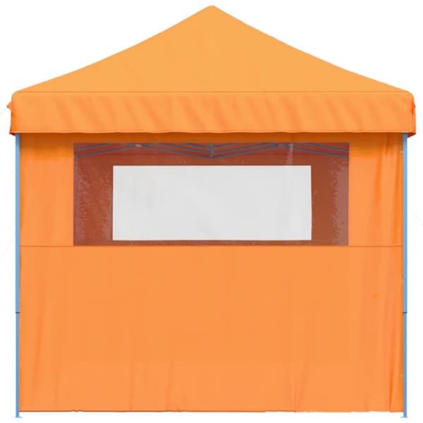 Pop-Up hopfällbart partytält med 3 sidoväggar ORANGE