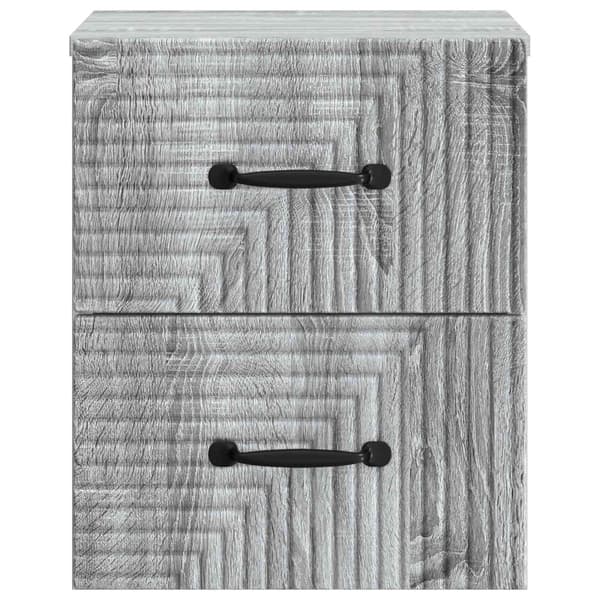 Väggmonterat Sängbord 2 pcs Grå sonoma-ek 34,5 x 33 x 40 cm