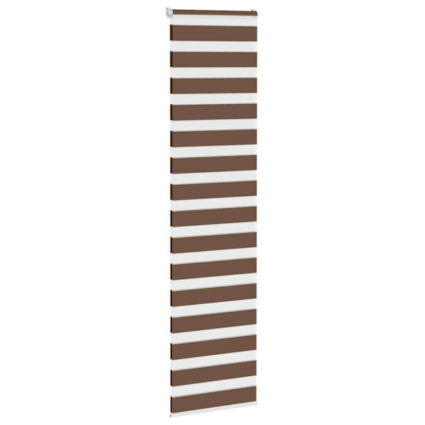 Rullgardin zebra brun 55x200 cm tyg bredd 50,9 cm polyester