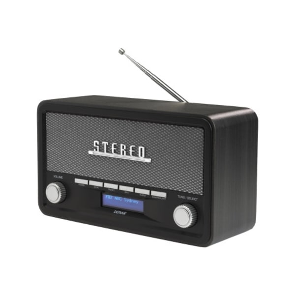 DENVER DAB-18DARKGREY - bärbar DAB-radio - Bluetooth