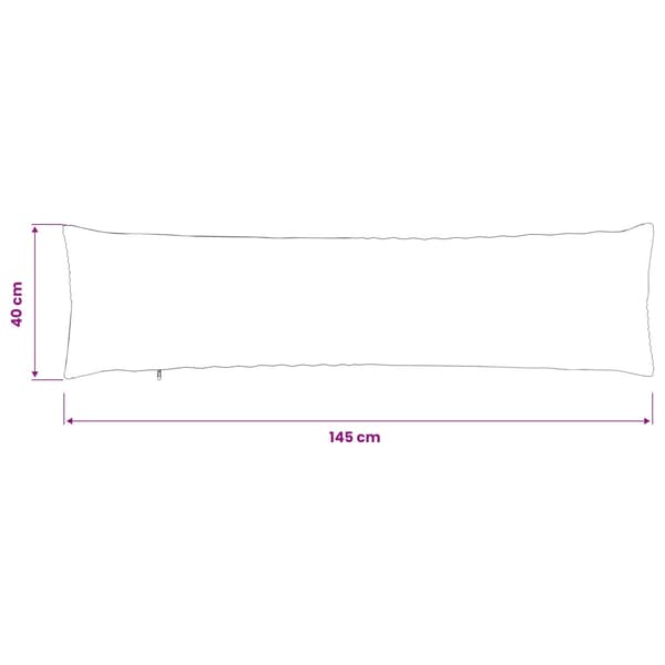Kuddöverdrag 2 st ALMELO Blå 40 x 145 cm manchester