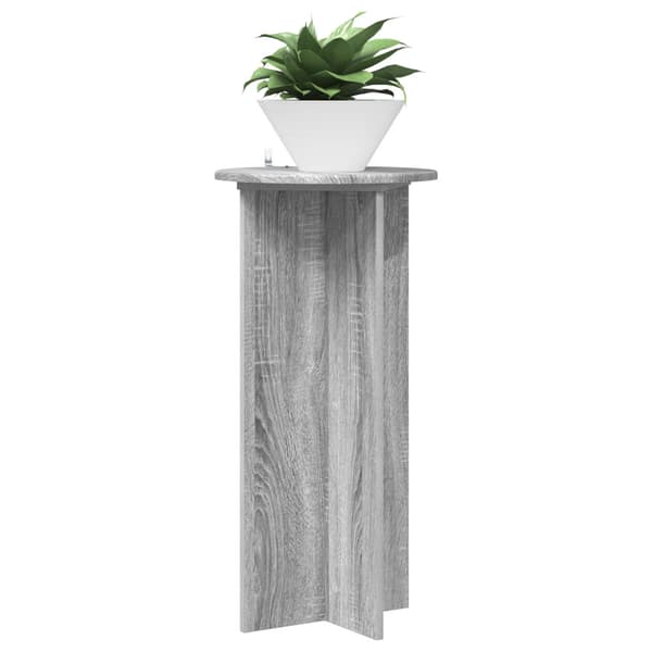 Växtställ 2 pcs Grå sonoma-ek 40 x 40 x 80 cm Konstruerat trä