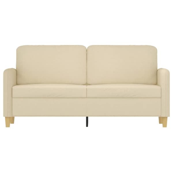 2-sitssoffa gräddvit 140 cm tyg