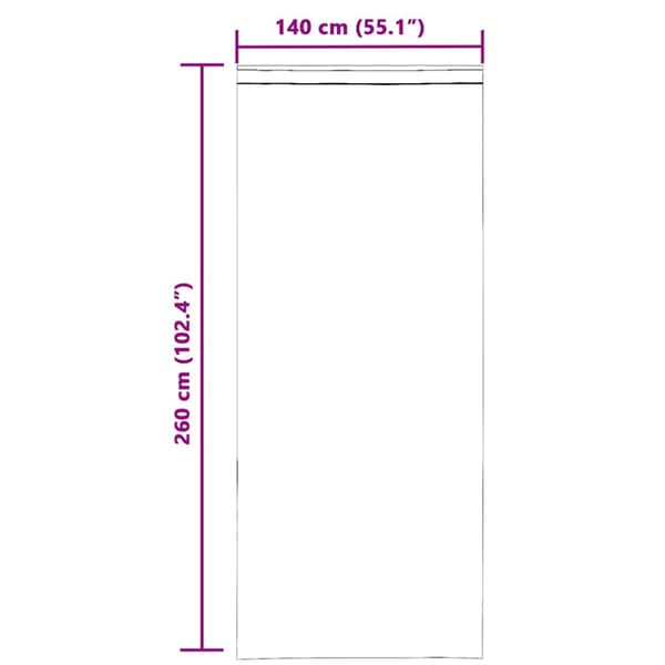 Voile gardiner med öglor 2 st ljusgrå 140x260 cm