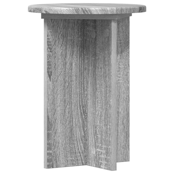 Växtställ 2 pcs Grå sonoma-ek Ø29,5 x 40 cm Konstruerat trä