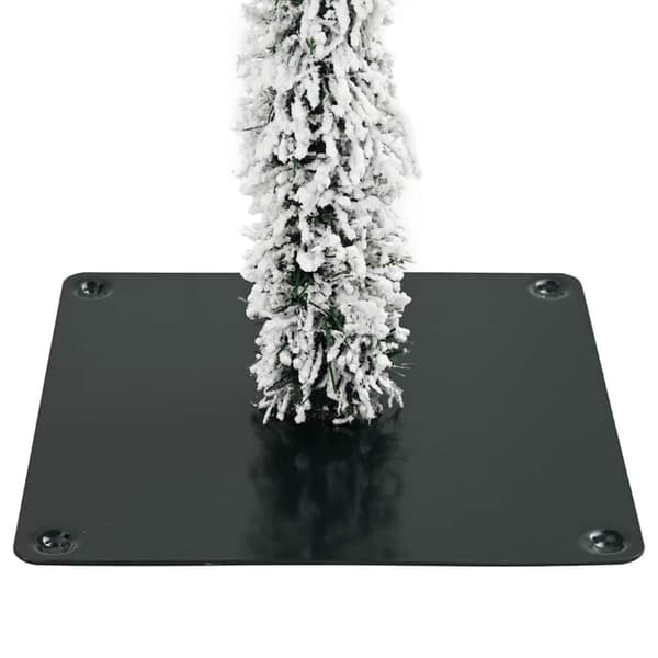 Julgran med 150 LED-lampor med stativ Vit 150 cm PE och Stål