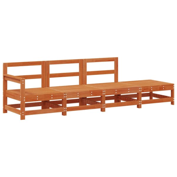 Sektionell Soffa Enheter VaxBrun 252 x 62 x 70,5 cm