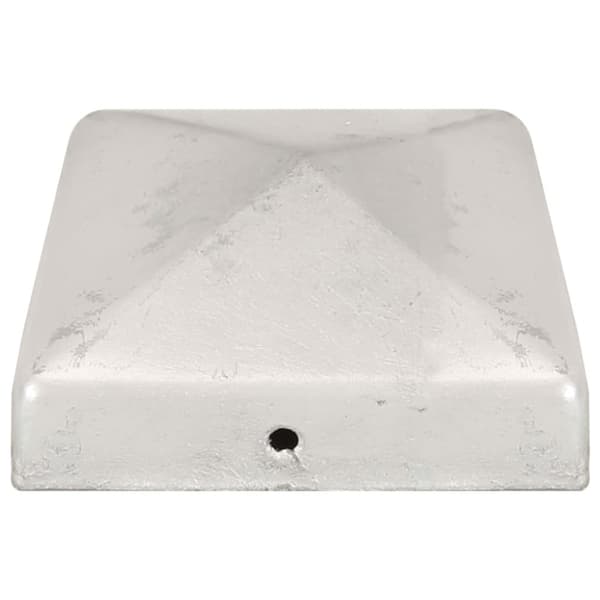 Stolphattar pyramid 6 st galvaniserad metall 81x81 mm