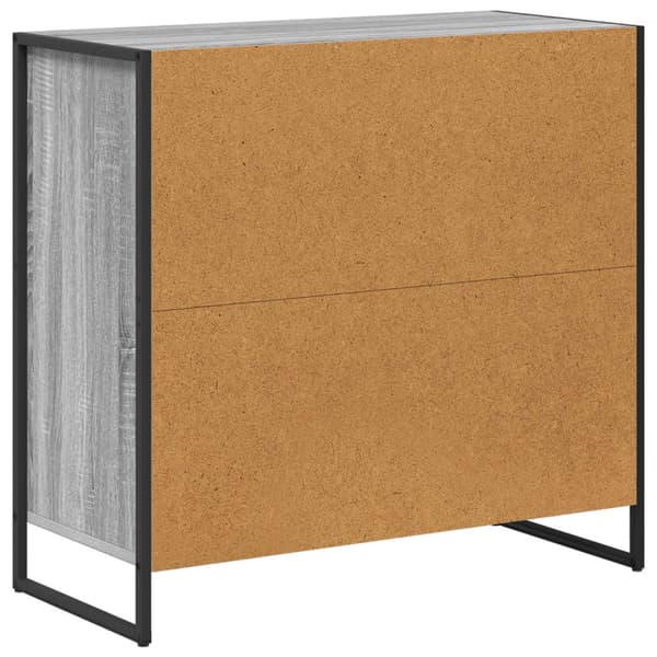 Sideboard med låda Grå Sonoma 79 x 36 x 75.5 cm Konstruerat trä