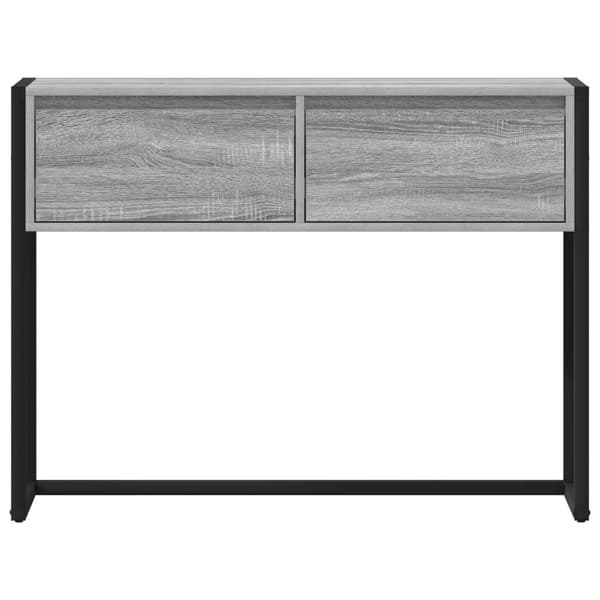 Sidobord med låda Grå Sonoma 100 x 36 x 75 cm Konstruerat trä