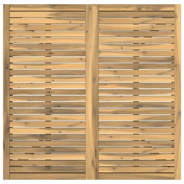 Trädgårds Middagsbord Vit 110 x 108,5 x 75 cm Massivt Akaciaträ