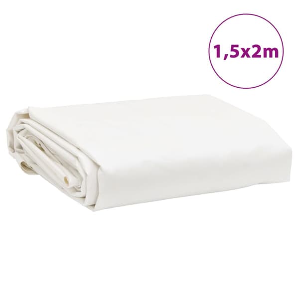 Presenning vit 1,5x2 m 650 g/m²
