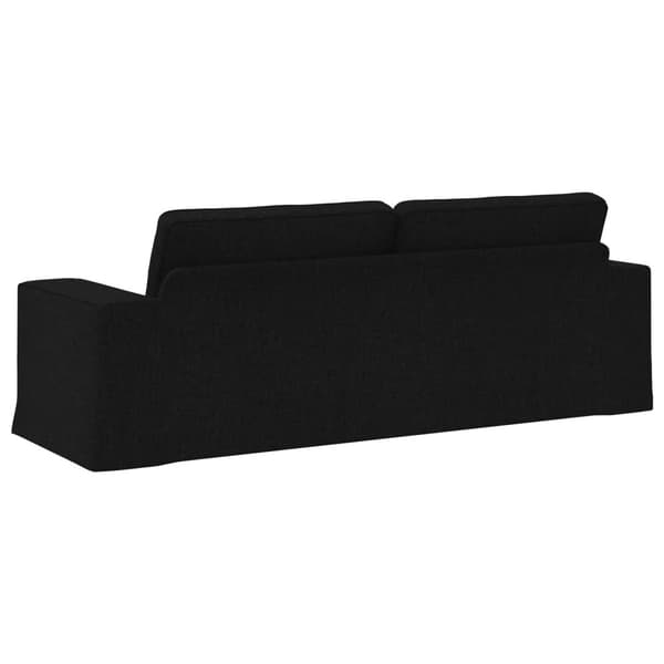 Soffa Svart 222 x 80 x 82 cm tyg